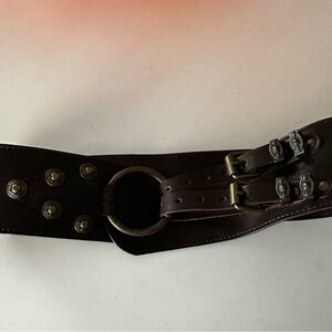Leather Belt w/Buckles